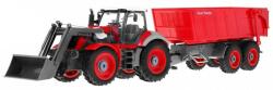 Inlea4Fun Távirányítós RC traktor pótkocsival 1: 28 Inlea4Fun - Piros/piros (RA-ZRC.QY8301BR)