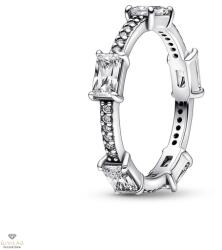 Pandora Csillogó Szögletes Pavé gyűrű 54-es méret - 192397C01-54