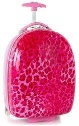 HEYS 2 kerekű ABS bőrönd - Pink leopárd mintás