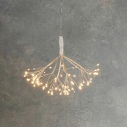 LucaLight Dandelion hanging silver twinkling meleg fehér led fényfűzér 80 égõvel