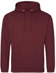 Just Hoods Pulóver College - Borvörös melírozott | L (JH001-1000255655)