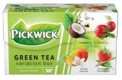 Pickwick Zöld tea 20x1, 5 g Pickwick Zöld tea Gyümölcsös Variációk kókusz, vörösáfonya, eper-citromfű, mangó-jázmin (TEAZOLDGYUMVARI)