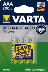 VARTA Elem tölthető akku AAA mikro 800 mAH Power 4 db/csomag, Varta (35039)