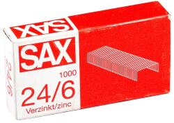 Sax Tűzőkapocs, 24/6, cink, Sax (7330004000)