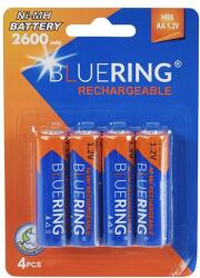 BLUERING Elem tölthető akku AA ceruza HR6 2600mah 4 db/csomag, Bluering (BR895820)