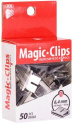 Ico Iratcsíptető fűzőkapocs 6, 4mm, 50 db/doboz, Ico Magic clipper (7570003000) - pencart