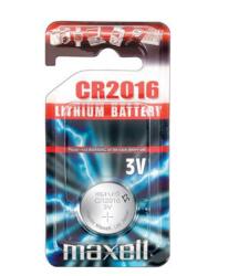 Maxell Elem CR2016 lithium 1 db/csomag, akasztós bliszterben Maxell (EMACR20161DB)