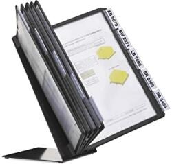 Durable Bemutatótábla tartó, 10 panelhez Vario asztali, A4, fekete (DU557001)