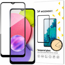 Wozinsky edzett védőüveg a Samsung Galaxy A03s telefonhoz - Fekete