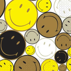 Amscan Smiley Originals szalvéta 16 db-os 33*33 cm (DPA9914442)