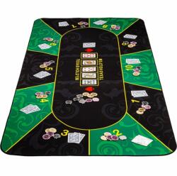 GamesPlanet® Blat de poker pliabil, verde/negru, 200 x 90 cm (20030150)