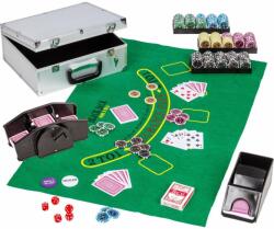 GamesPlanet® Set de poker, 300 jetoane + aparat de amestecat cărți (20030145)