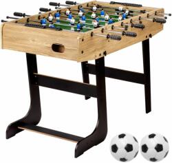 GamesPlanet® Fotbal de masă Belfast, 121x101x79 cm, pliabil, lemn deschis (20060175)