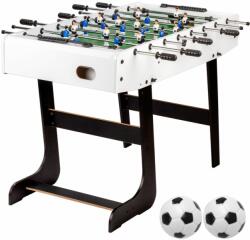 GamesPlanet® Fotbal de masă Belfast, 121 x 101 x 79 cm, pliabil, alb (20060248)