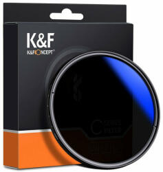 K&F Concept 37mm ND2-ND400 Variálható ND szűrő - Japán Blue (Kék) Optika Állítható objektív filter