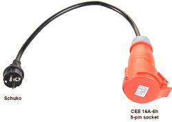 evmotions CEE16 - Schuko adapter
