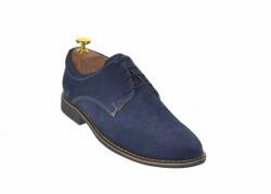 Rovi Design Oferta marimea 39, 42, 43, 44 - Pantofi barbati, casual-eleganti, din piele naturala intoarsa, bleumarin - LPAVELBLM2
