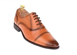 Lucas Shoes Oferta marimea 40 Pantofi barbati eleganti din piele naturala maro BRUNO - L347CON - ellegant