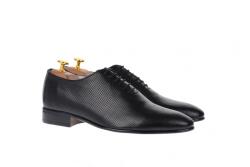 NIC-MAR Oferta marimea 41- Pantofi barbati office, eleganti din piele naturala de culoare neagra LNIC5NPR