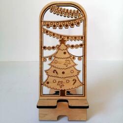  Figurás mobiltartó fából - Karácsonyfa (fa_214)