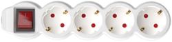 Somogyi Elektronic 4 Plug 3 m Switch (NV 4K-3/WH/1,5)