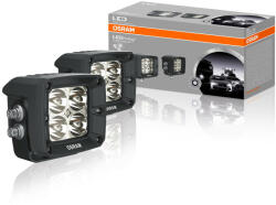 OSRAM LEDriving Value Cube VX80-SP LED munkalámpa, spot fénynyaláb, 114 m megvilágítási távolság, 1300 lumen, IP67 védelem, 6000 K színhőmérséklet, LEDWL101-SP, 2 darab/csomag (LEDWL101-SP)
