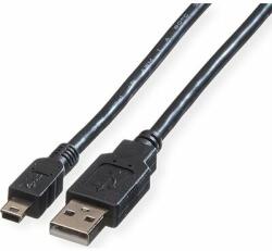 Roline Cable USB2.0 A-Mini 5pin, 0.8m, Roline 11.02. 8708