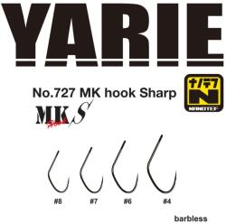 Yarie Jespa Carlige YARIE 727 MK Sharp Nr. 7 Barbless, 16buc/plic (Y727MKS07)