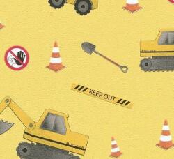 Rasch Тапет за стена нетъкан Yellow Boys JCB Builders Rasch 465402