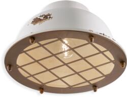 Ferroluce Plafoniera, lampa de tavan RETRO INDUSTRIAL FINISH VIB - VINTAGE BIANCO C1760 (8056772562262)