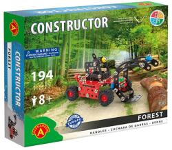 Alexander Toys Set constructie 194 piese metalice Constructor Forest Utilaj incarcare busteni, Alexander EduKinder World