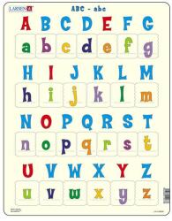 Larsen Puzzle maxi Literele mari si mici ale alfabetului, orientare tip portret, 26 de piese, Larsen EduKinder World