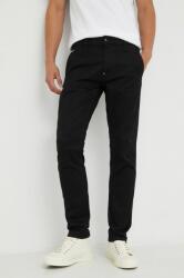G-Star RAW pantaloni barbati, culoarea negru, cu fason chinos 9BYY-SPM0M6_99X