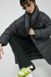 Adidas geaca de puf femei, culoarea negru, de iarna, oversize 9BYY-KUD11K_99X