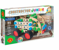 Alexander Toys Set constructie 95 piese din lemn Constructor Junior- 3 in 1 Camion, Alexander EduKinder World