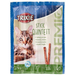 TRIXIE Stick Quintett Whit Geflügel und Turkey - jutalomfalat (szárnyas, májas) macskák részére 5x5g