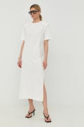 Herskind rochie din bumbac culoarea alb, maxi, drept MBYY-SUD00U_00X