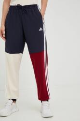 adidas pantaloni de trening Essentials femei, culoarea albastru marin, modelator 9BYY-SPD0DO_59X