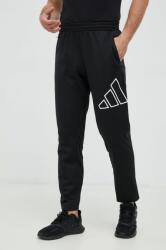 adidas Performance pantaloni de antrenament Training Icon barbati, culoarea negru, cu imprimeu 9BYY-SPM0AB_99X