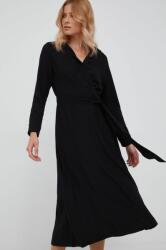 Ralph Lauren rochie culoarea negru, midi, evazati 9BYY-SUD0K1_99X