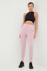 Reebok Classic pantaloni de trening femei, culoarea roz, neted 9BYY-SPD07B_30X