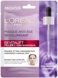 L'Oréal Masca Servetel pentru Ten cu Acid Hialuronic Concentrat, Efect Antirid, L Oreal Paris Revitalift Filler