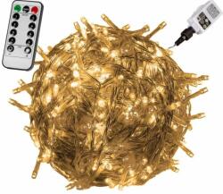 Voltronic Iluminat LED de Crăciun-10 m, 100 LED-uri, alb cald+controler (30010166)