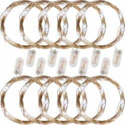 Voltronic Set 10 lanțuri luminoase, 25 LED, alb rece, baterie (30010293)