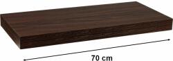 STILISTA Raft de perete STILISTA VOLATO-lemn de culoare închisă 70 cm (40070194)