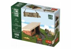 Teddies Construiți din cărămizi Grajd Kit Brick Trick 28x21x7cm (89060948)