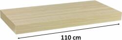 STILISTA Raft de perete STILISTA Volato - culoarea lemnului deschis 110 cm (40070217) Raft