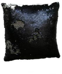 JAHU Husă de pernă cu paiete MAGIC 40 x 40 cm - negru / argintiu (1200021.04)