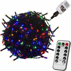 Voltronic Lumini de Crăciun 10 m, 100 LED-uri, colorat, cablu verde (30010172)