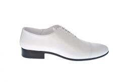 Pantofi barbati albi, eleganti, din piele naturala, ENZO - MOD1ABOX - ellegant